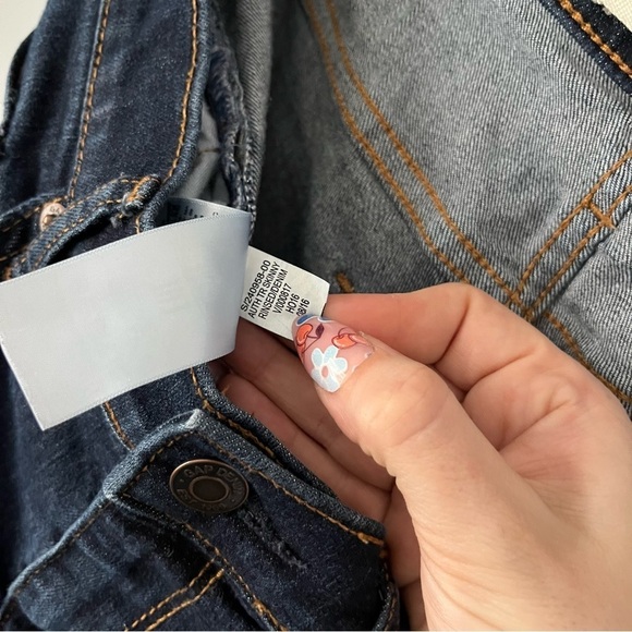 GAP 1969 Authentic True Skinny Ankle Dark Rinse Denim Jeans Size 28R - Picture 10 of 15